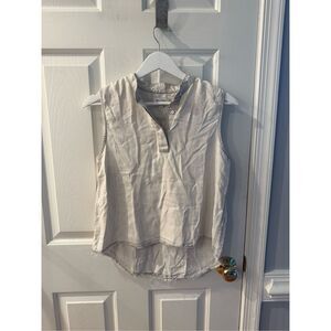 DL1961 White & Gray Tencel Weathered Hi-Lo Tank sz S EUC